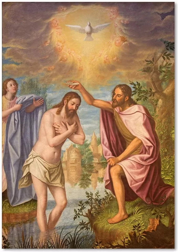 Il battesimo di Cristo - Certosa di Granada